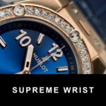 Hublot One Click King Gold Replica Watch With Blue Dial Moissanite 1:1 Super Clone - Image 4