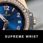 Hublot One Click King Gold Replica Watch With Blue Dial Moissanite 1:1 Super Clone - Image 5