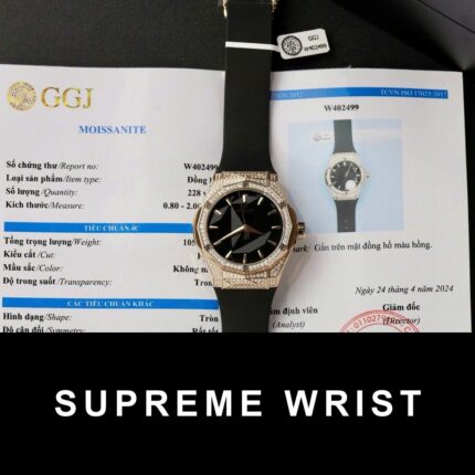 Hublot Orlinski King Gold Replica Watch Full Moissanite Diamond 1:1 Super Clone