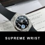 Hublot Orlinski Replica Watch Black Dial Custom Moissanite Diamonds APS Factory 1:1 Super Clone