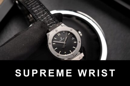 Hublot Replica Watch 1:1 Classic Fusion Black Dial Leather Strap HB Factory 1:1 Super Clone