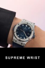 Hublot Replica Watch 1:1 Classic Fusion Full Natural Diamond Blue Dial 1:1 Super Clone - Image 6