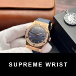 Hublot Replica Watch 1:1 Classic Fusion King Gold With Moissanite Diamonds Blue 1:1 Super Clone - Image 2