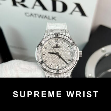 Hublot Replica Watch 1:1 Full Moissanite Diamond White HBF 1:1 Super Clone