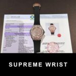 Hublot Replica Watch 1:1 One Click Gold Wrapped With Full Moissanite 1:1 Super Clone
