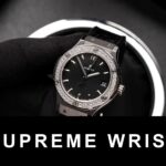 Hublot Replica Watch 1:1 With Diamonds Bezel Black Dial HB Factory 1:1 Super Clone