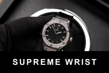 Hublot Replica Watch 1:1 With Diamonds Bezel Black Dial HB Factory 1:1 Super Clone