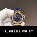 Hublot Replica Watch 1:1 With Moissanite Diamonds Blue 1:1 Super Clone - Image 3