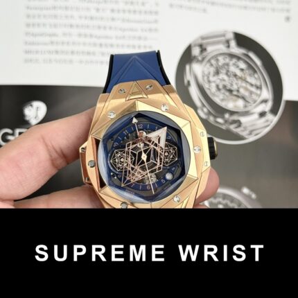 Hublot Replica Watch Big Bang Sang Bleu II King Gold Blue Dial BBF 1:1 Super Clone