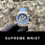 Hublot Replica Watch Big Bang Unico King Gold Blue Ceramic Benzel 1:1 Super Clone