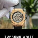 Hublot Replica Watch Big Bang Unico King Gold Rubber Strap BBF Factory 1:1 Super Clone