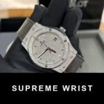 Hublot Replica Watch Classic Fusion Custom Full Moissanite Diamonds 1:1 Super Clone - Image 3