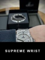 Hublot Replica Watch Classic Fusion Custom Full Moissanite Diamonds 1:1 Super Clone - Image 7