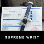 Hublot Replica Watch Classic Fussion Custom Blue Dial Moissanite Diamonds 1:1 Super Clone