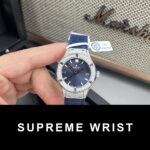 Hublot Replica Watch Classic Fussion Custom Blue Dial Moissanite Diamonds 1:1 Super Clone - Image 2