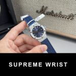 Hublot Replica Watch Classic Fussion Custom Blue Dial Moissanite Diamonds 1:1 Super Clone - Image 3