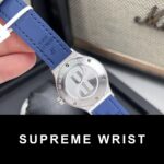 Hublot Replica Watch Classic Fussion Custom Blue Dial Moissanite Diamonds 1:1 Super Clone - Image 7
