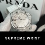Hublot Replica Watch Full Moissanite Diamond White HB Factory 1:1 Super Clone - Image 4