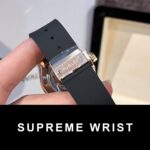 Hublot Replica Watch Orlinski King Gold Black With Full Diamond Case HBF 1:1 Super Clone - Image 6