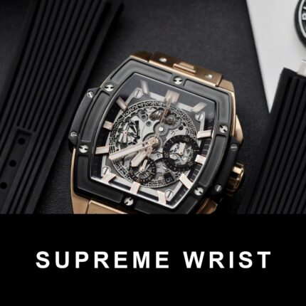 Hublot Replica Watch Spirit of Big Bang King Gold Black Dial 1:1 Super Clone