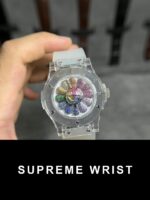 Hublot Replica Watch Takashi Murakami Sapphire Rubber Strap 1:1 Super Clone - Image 2