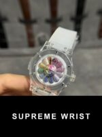 Hublot Replica Watch Takashi Murakami Sapphire Rubber Strap 1:1 Super Clone - Image 3