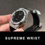 Hublot Replica Watch With Full Diamond Moissanite Black 1:1 Super Clone - Image 6