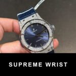 Hublot Replica Watch With Full Diamond Moissanite Blue 1:1 Super Clone - Image 4