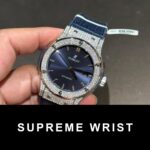 Hublot Replica Watch With Full Diamond Moissanite Blue 1:1 Super Clone - Image 5