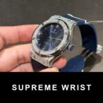 Hublot Replica Watch With Full Diamond Moissanite Blue 1:1 Super Clone - Image 6