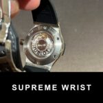 Hublot Replica Watch With Full Diamond Moissanite Gray Leather Strap 1:1 Super Clone - Image 5