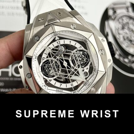 Hublot Replica Watch Big Bang Sang Bleu II Titanium White Dial BBF 1:1 Super Clone