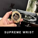 Hublot Replica Watch Big Bang Sang Bleu ll King Gold Black Dial BBF 1:1 Super Clone