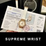Hublot Replica Watch Classic Fusion King Gold White Dial Custom Moissanite Diamonds 1:1 Super Clone