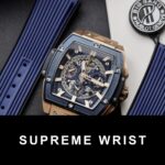 Hublot Replica Watch Spirit of Big Bang King Gold Bezel Ceramic Blue 1:1 Super Clone