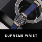 Hublot Replica Watch Spirit of Big Bang King Gold Bezel Ceramic Blue 1:1 Super Clone - Image 2