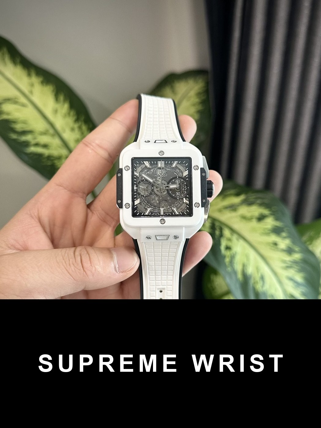 hublot-replica-watches-square-bang-unico-7022.jpg Hublot Replica Watch Square Bang Unico Ceramic White BBF Factory 1:1 Super Clone - Image 1
