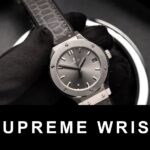 Hublot Women’s Replica Watch 1:1 Gray Dial Leather Strap HBF 1:1 Super Clone