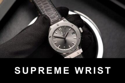 Hublot Women’s Replica Watch 1:1 Gray Dial Leather Strap HBF 1:1 Super Clone