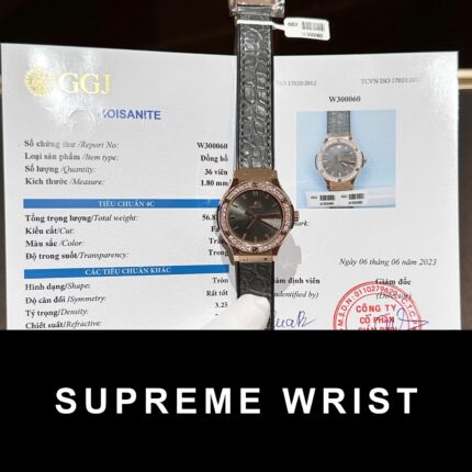 Hublot Women’s Replica Watch With Moissanite Diamond 1:1 Super Clone