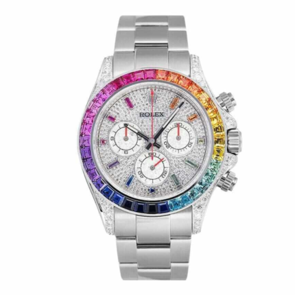 Rolex Daytona 18kt Diamond Set Custom Rainbow 116509