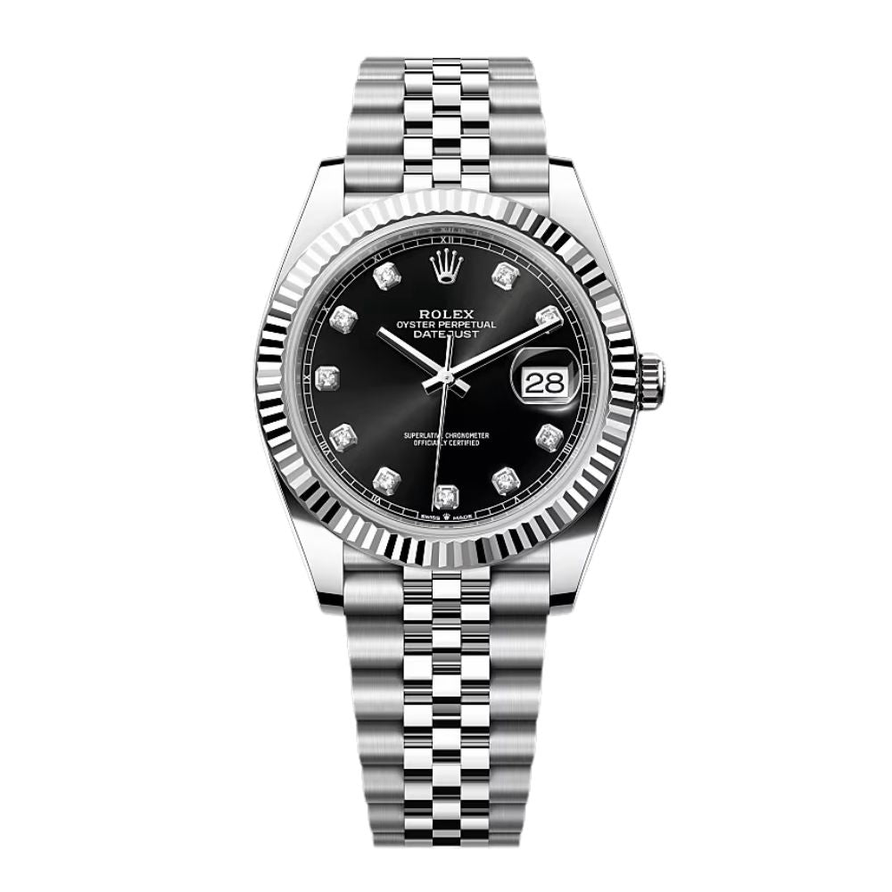 imgi_94_1_fd00afaa-c49a-460a-bb3e-950356a31462.jpg Rolex Datejust Diamond Black Dial Jubilee 41mm - Image 1