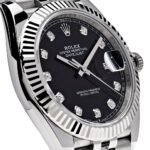 Rolex Datejust Diamond Black Dial Jubilee 41mm - Image 2