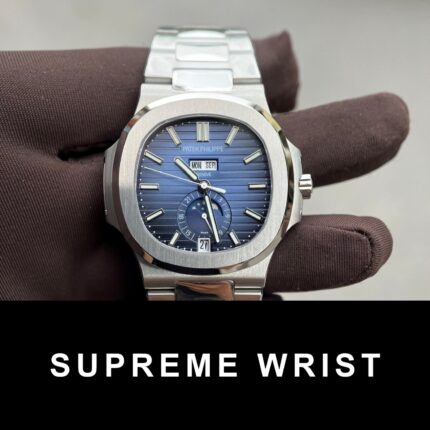 Patek Philippe 5726G Replica Watch Steel Strap Blue Dial 1:1 Super Clone
