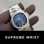 Patek Philippe 5726G Replica Watch Steel Strap Blue Dial 1:1 Super Clone - Image 2