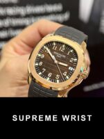 Patek Philippe Aquanaut 5167 Replica Watch Gold Wrapped Chocolate Dial 3K 1:1 Super Clone - Image 3