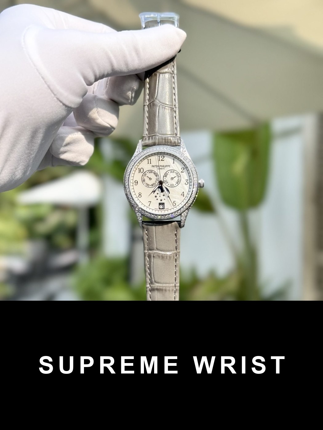 patek-philippe-best-replica-watches-6697.jpg Patek Philippe Best Replica Watch Complications 4947G Gray Leather Strap 1:1 Super Clone - Image 1