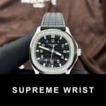Patek Philippe Clone Watch Aquanaut 5067 Black Dial Rubber Strap PPF Factory 1:1 Super Clone