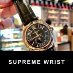 Patek Philippe Complications 5205R Replica Watch Black Dial Rose Gold 1:1 Super Clone