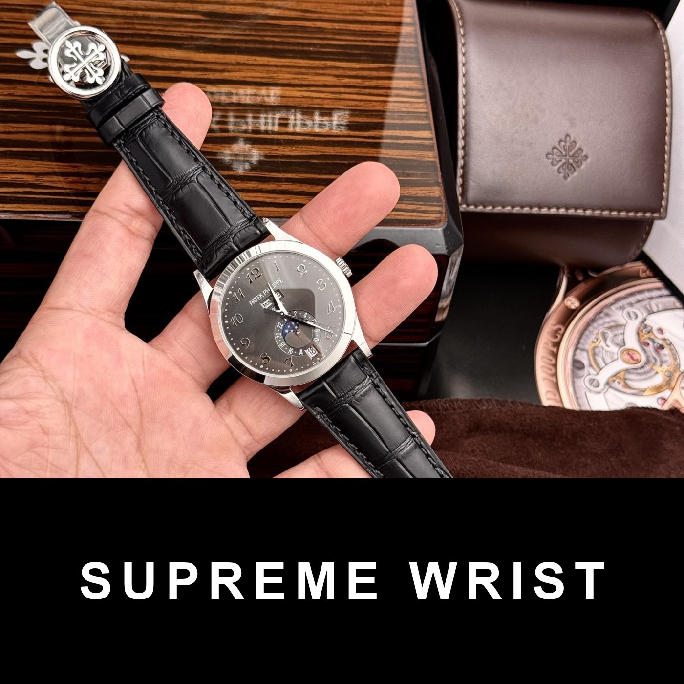 patek-philippe-fake-watch-complications-5396g-6907.jpg Patek Philippe Replica Watch Complications 5396G Gray Dial GR Factory 1:1 Super Clone - Image 1
